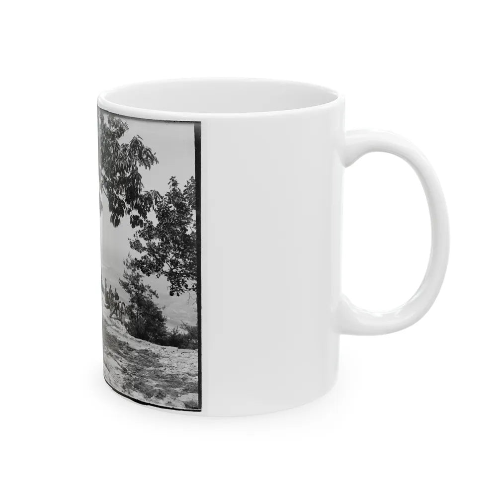 Visitors Observing View From Point At Chickamauga And Chattanooga National Military Park (U.S. Civil War) White Coffee Mug-Go Mug Yourself