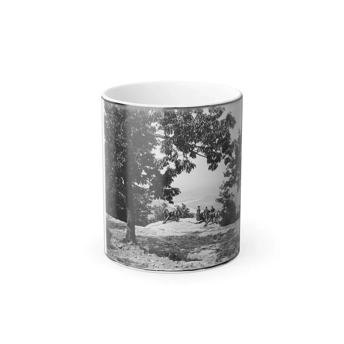 Visitors Observing View From Point at Chickamauga and Chattanooga National Military Park (U.S. Civil War) Color Changing Coffee Mug 11oz Default Title 11oz - Go Mug Yourself