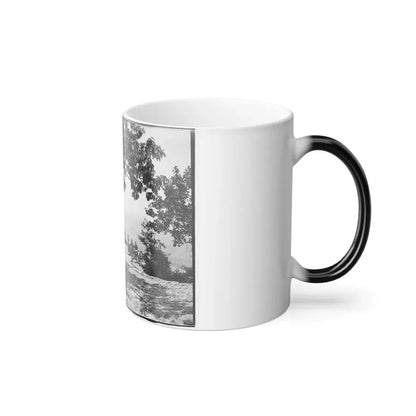 Visitors Observing View From Point at Chickamauga and Chattanooga National Military Park (U.S. Civil War) Color Changing Coffee Mug 11oz - Go Mug Yourself