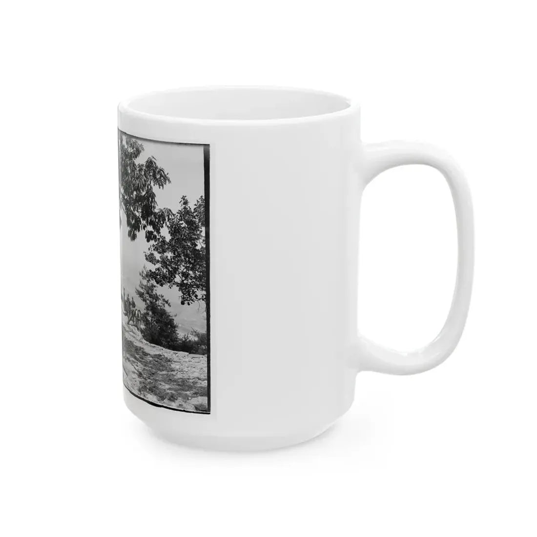 Visitors Observing View From Point At Chickamauga And Chattanooga National Military Park (U.S. Civil War) White Coffee Mug - Go Mug Yourself