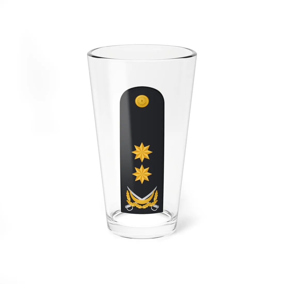 Vitse admiral AzHDQ (Azerbaijan) (Military Rank) Pint Glass 16oz 16oz - Go Mug Yourself