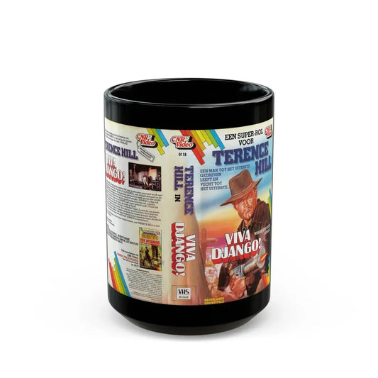 VIVA DJANGO (VHS COVER) - Black Coffee Mug 15oz - Go Mug Yourself