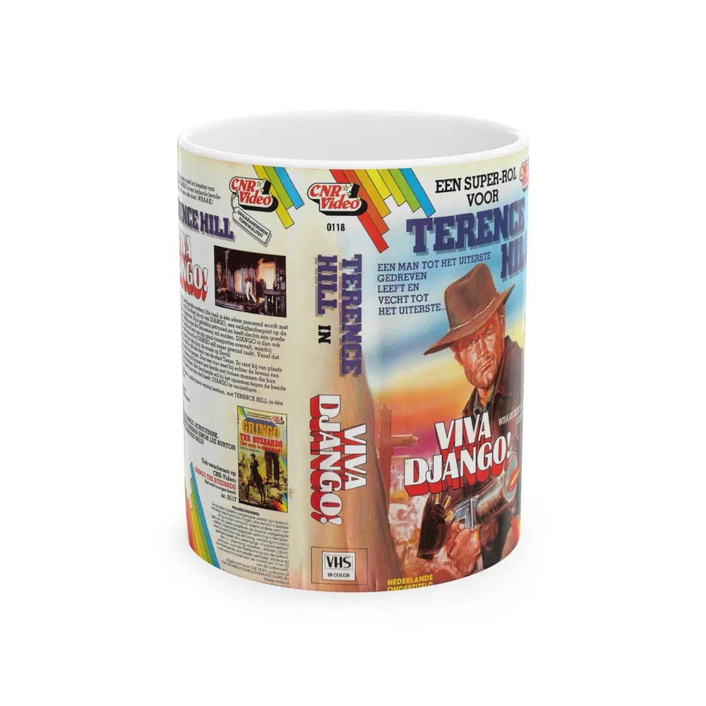 VIVA DJANGO (VHS COVER) - White Coffee Mug-11oz-Go Mug Yourself