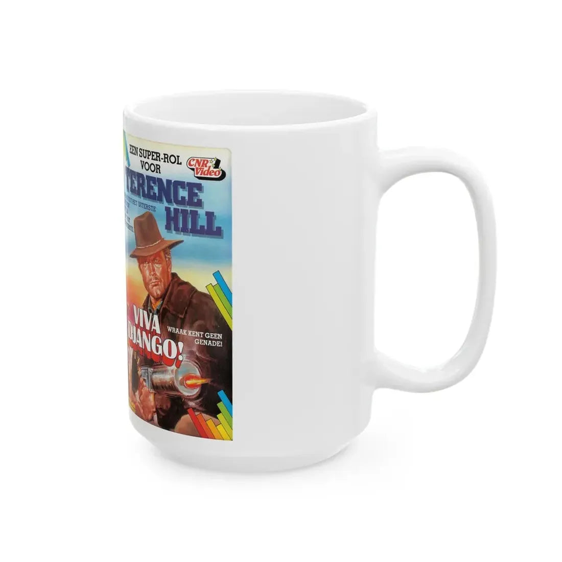 VIVA DJANGO (VHS COVER) - White Coffee Mug - Go Mug Yourself
