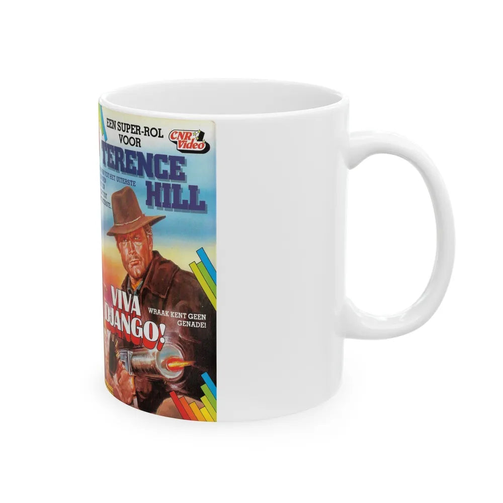 VIVA DJANGO (VHS COVER) - White Coffee Mug-Go Mug Yourself