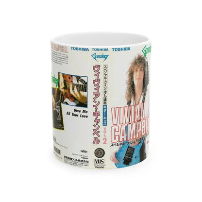 VIVIAN CAMPBELL VOLUME 2 (VHS COVER) - White Coffee Mug 11oz - Go Mug Yourself