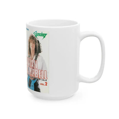 VIVIAN CAMPBELL VOLUME 2 (VHS COVER) - White Coffee Mug - Go Mug Yourself