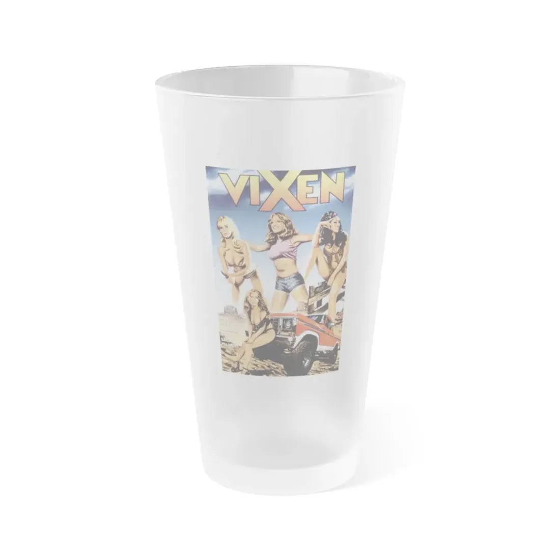 VIXEN (FRENCH) 1968 Movie Poster - Frosted Pint Glass 16oz 16oz Frosted - Go Mug Yourself