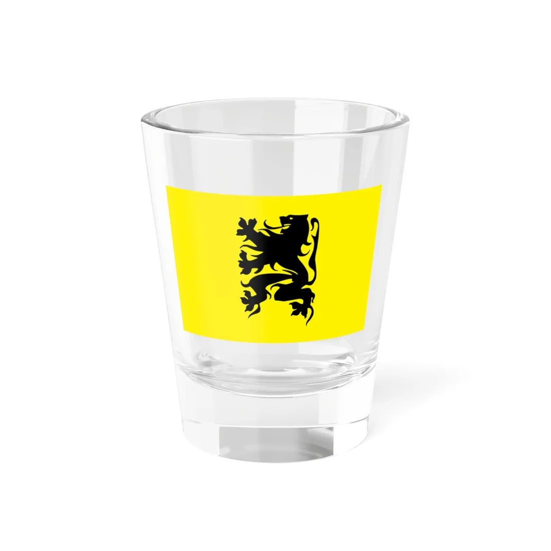 VlaamseStrijdvlag (Belgium) Shot Glass 1.5oz 1.5oz - Go Mug Yourself