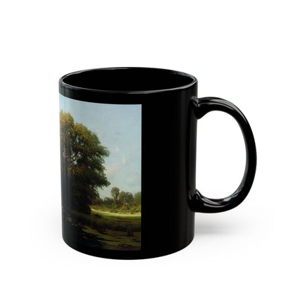 Vladimir Orlovsky (1842-1914) Landscape with Marsh - Black Coffee Mug-Go Mug Yourself