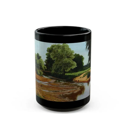 Vladimir Orlovsky (1842-1914) Summer Landscape - 1877 - Black Coffee Mug 15oz - Go Mug Yourself