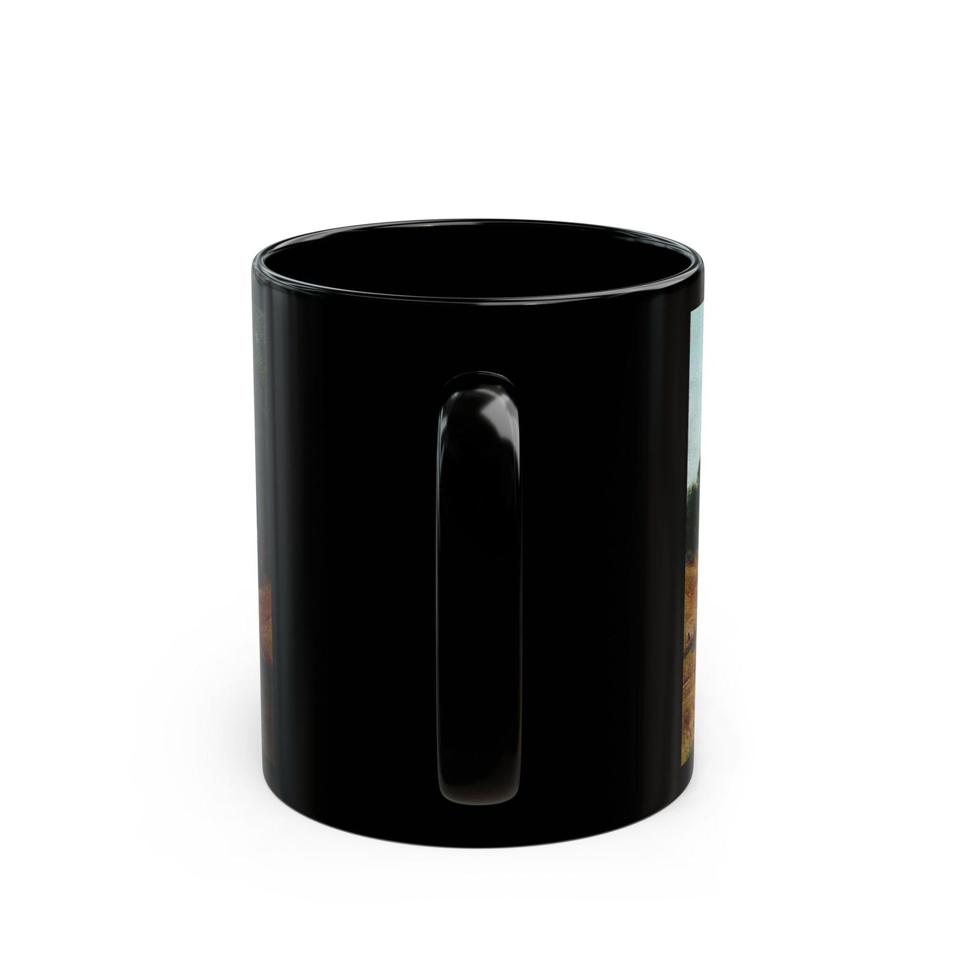 Vladimir Orlovsky (1842-1914) Summer Landscape - 1877 - Black Coffee Mug-Go Mug Yourself
