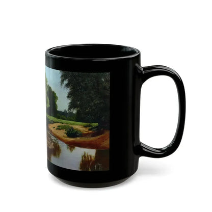 Vladimir Orlovsky (1842-1914) Summer Landscape - 1877 - Black Coffee Mug - Go Mug Yourself