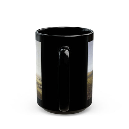 Vladimir Orlovsky (1842-1914) Ukranian Landscape -1882 - Black Coffee Mug-Go Mug Yourself