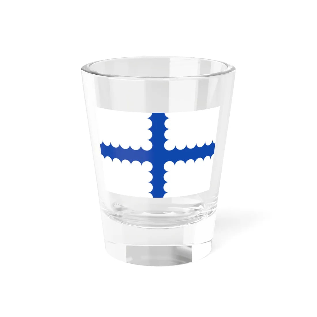 Vlag Beersel (Belgium) Shot Glass 1.5oz 1.5oz - Go Mug Yourself