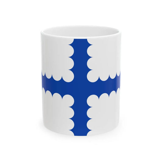Vlag Beersel (Belgium) White Coffee Mug 11oz - Go Mug Yourself
