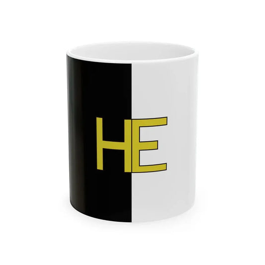 Vlag Hechtel-Eksel (Belgium) White Coffee Mug 11oz - Go Mug Yourself