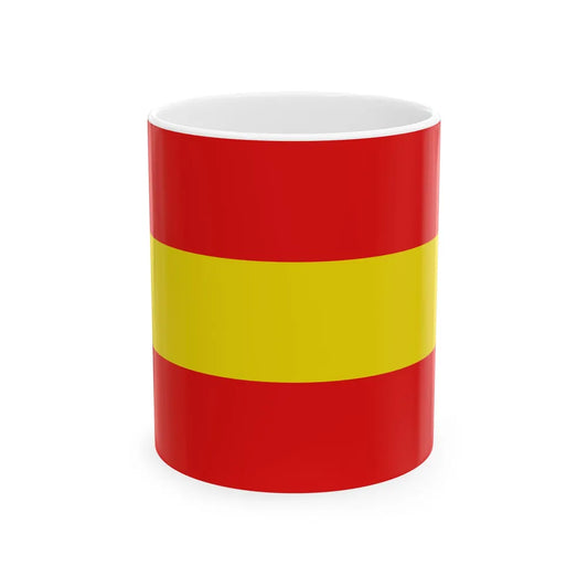 Vlag-herkdestad (Belgium) White Coffee Mug 11oz - Go Mug Yourself