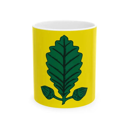 Vlag Heusden-Zolder (Belgium) White Coffee Mug 11oz - Go Mug Yourself