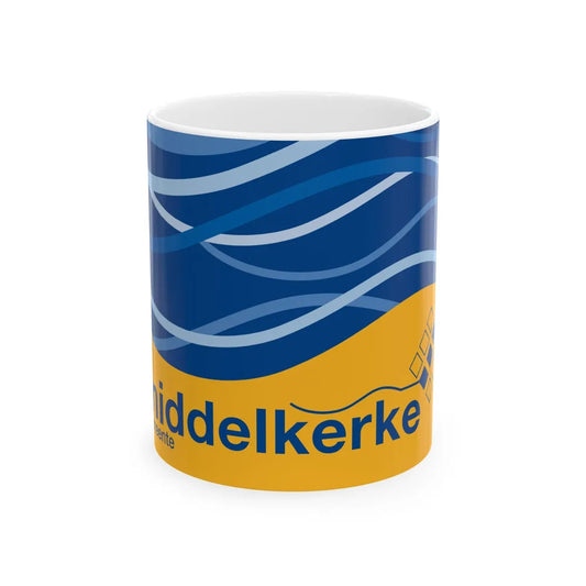 Vlag Middelkerke (Belgium) White Coffee Mug 11oz - Go Mug Yourself