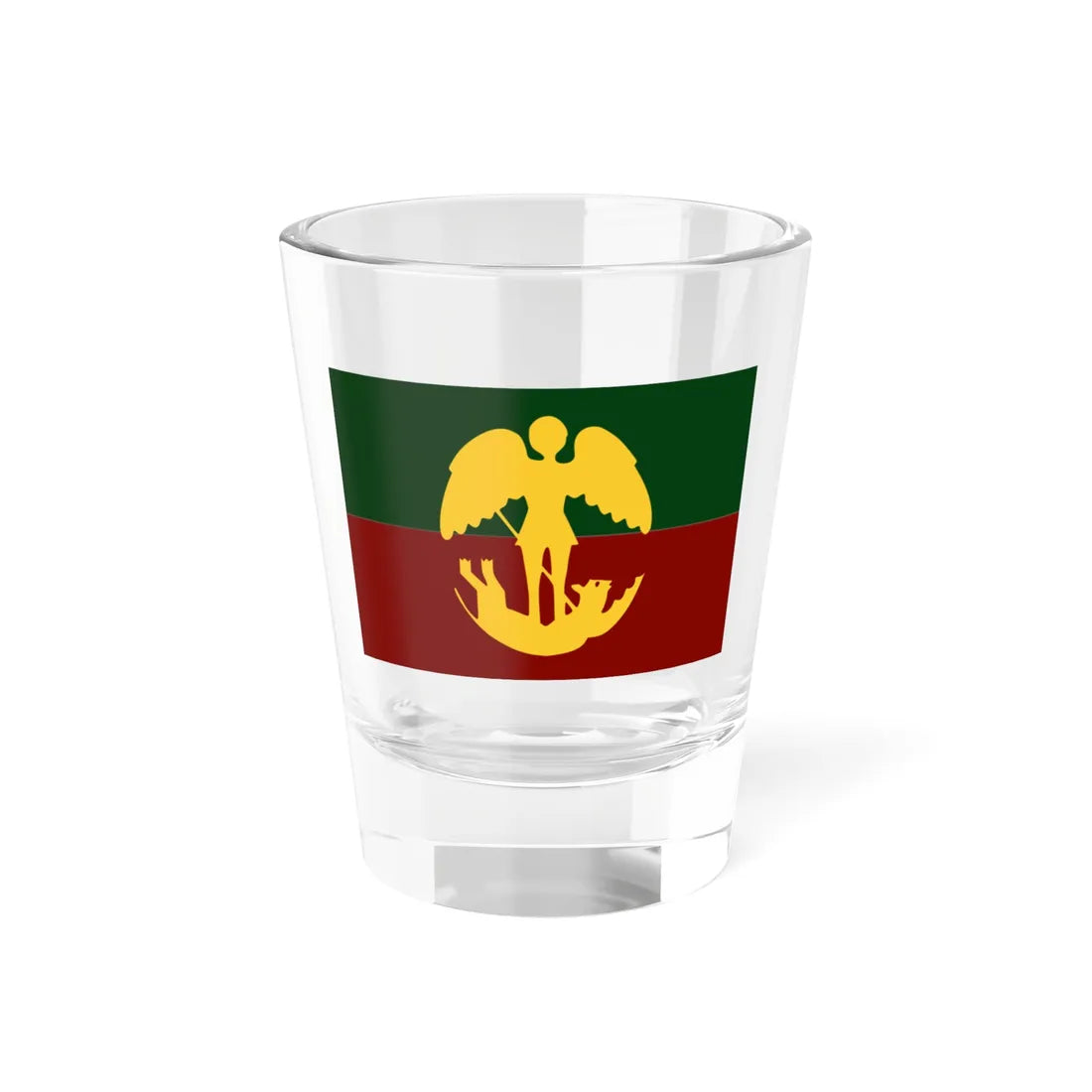 Vlag van Brussel stad (Belgium) Shot Glass 1.5oz 1.5oz - Go Mug Yourself