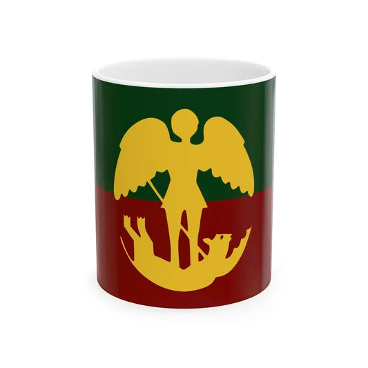 Vlag van Brussel stad (Belgium) White Coffee Mug 11oz - Go Mug Yourself