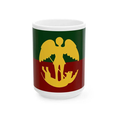 Vlag van Brussel stad (Belgium) White Coffee Mug 15oz - Go Mug Yourself
