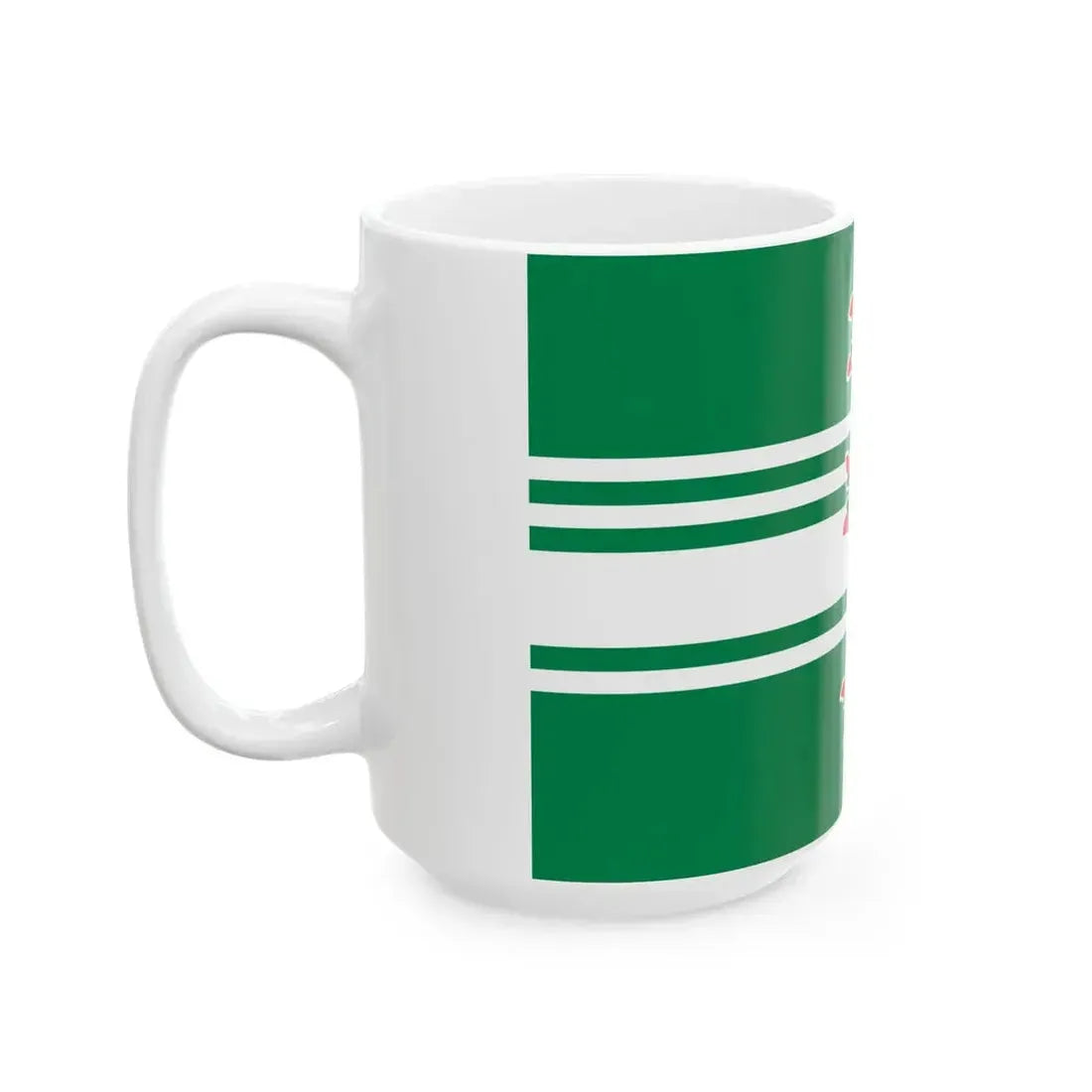 Vlag van Oost-Vlaanderen (Belgium) White Coffee Mug - Go Mug Yourself