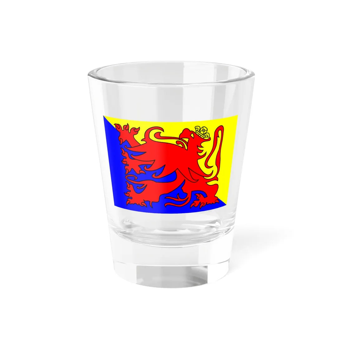 Vlag van Sint-Truiden (Belgium) Shot Glass 1.5oz 1.5oz - Go Mug Yourself