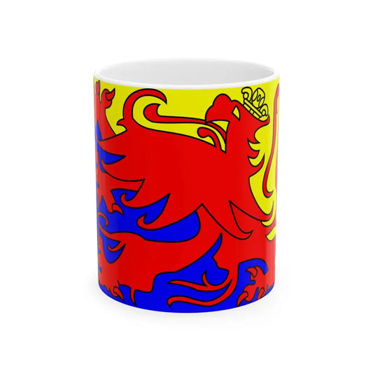 Vlag van Sint-Truiden (Belgium) White Coffee Mug 11oz - Go Mug Yourself