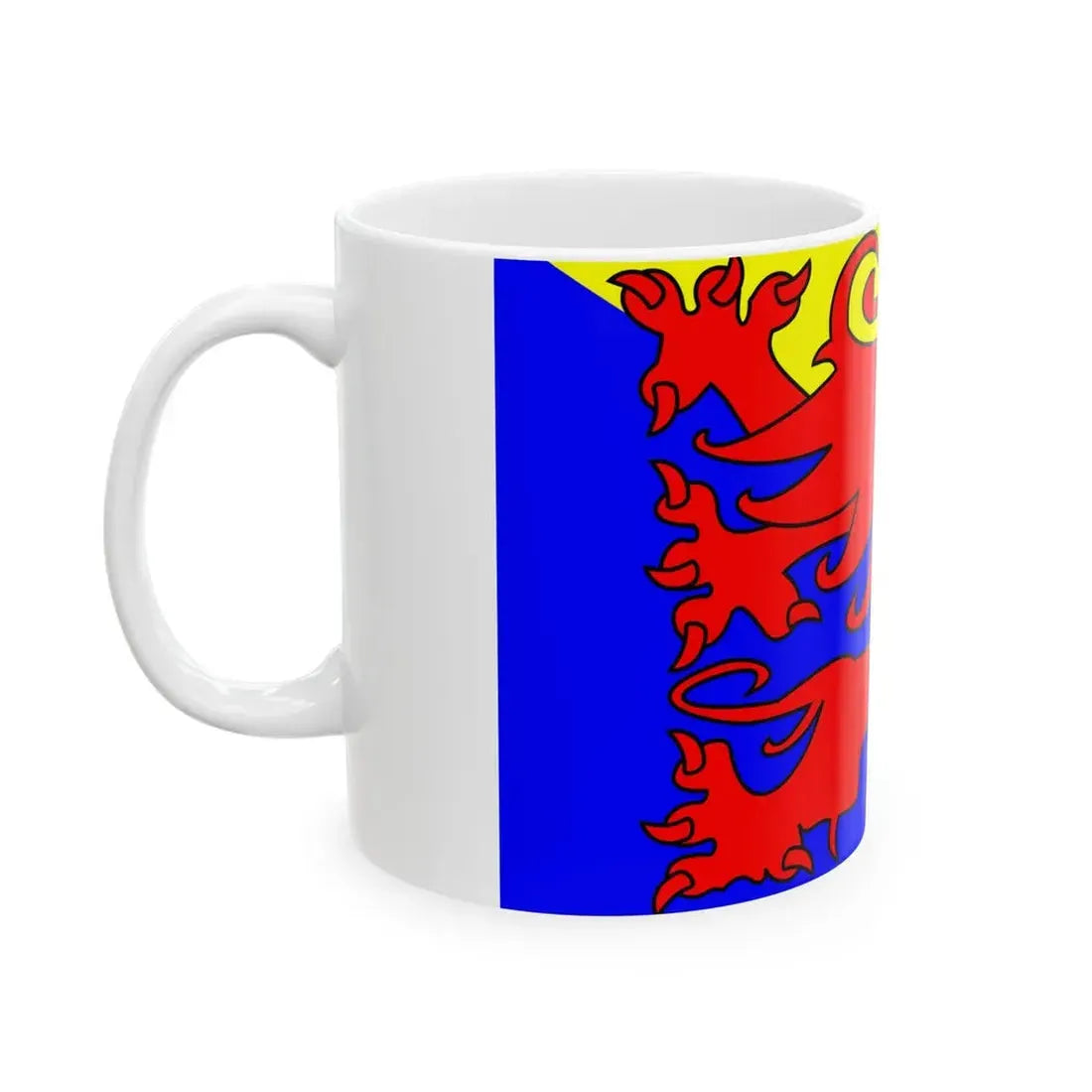 Vlag van Sint-Truiden (Belgium) White Coffee Mug - Go Mug Yourself