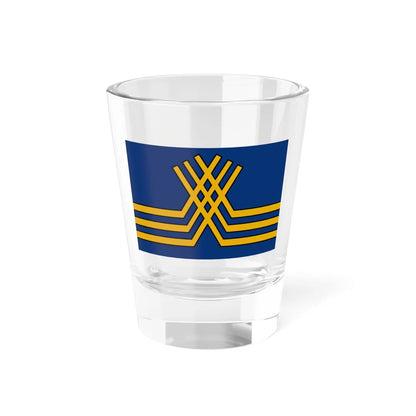 Vlag van Stekene (Belgium) Shot Glass 1.5oz 1.5oz - Go Mug Yourself