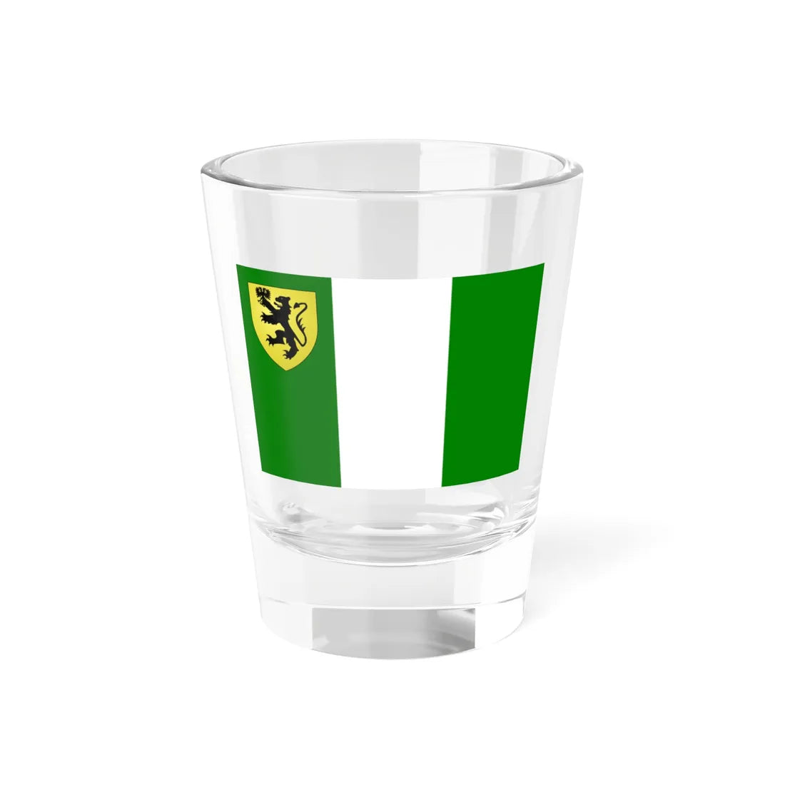 Vlag van Zelzate (Belgium) Shot Glass 1.5oz 1.5oz - Go Mug Yourself