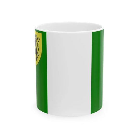 Vlag van Zelzate (Belgium) White Coffee Mug 11oz - Go Mug Yourself