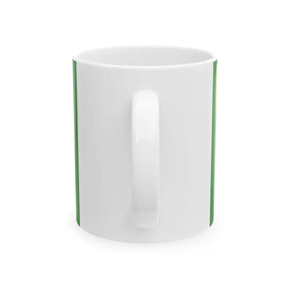 Vlag van Zelzate (Belgium) White Coffee Mug - Go Mug Yourself