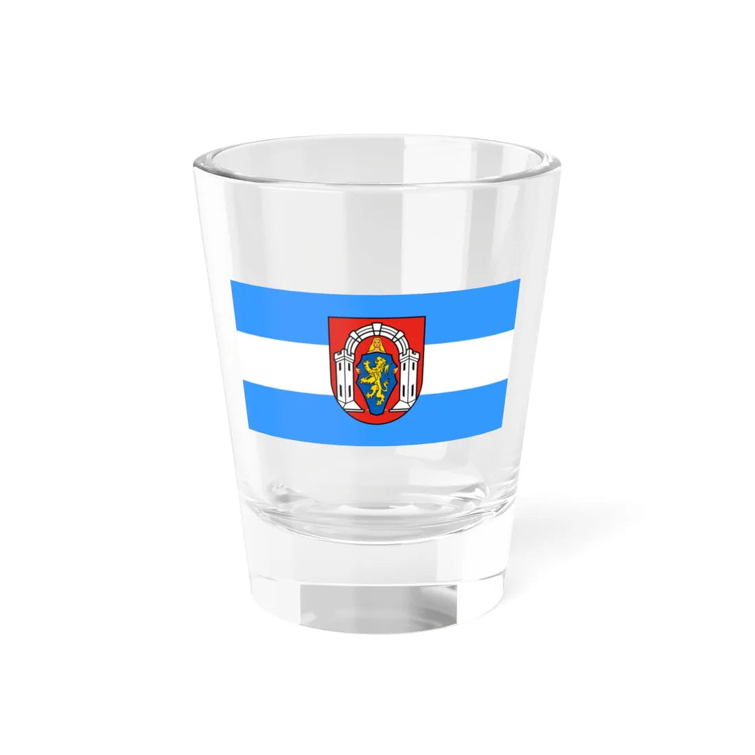 Vlag vukovar (Croatia) Shot Glass 1.5oz 1.5oz - Go Mug Yourself