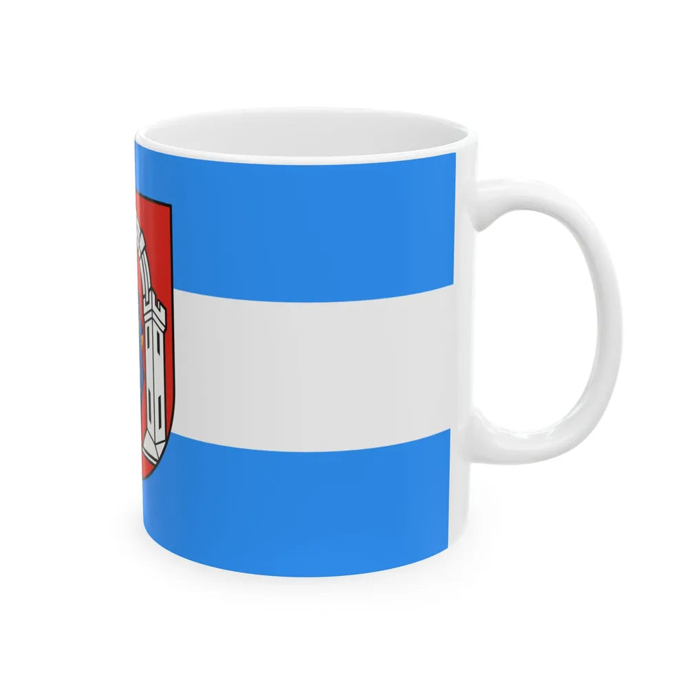 Vlag vukovar (Croatia) White Coffee Mug - Go Mug Yourself