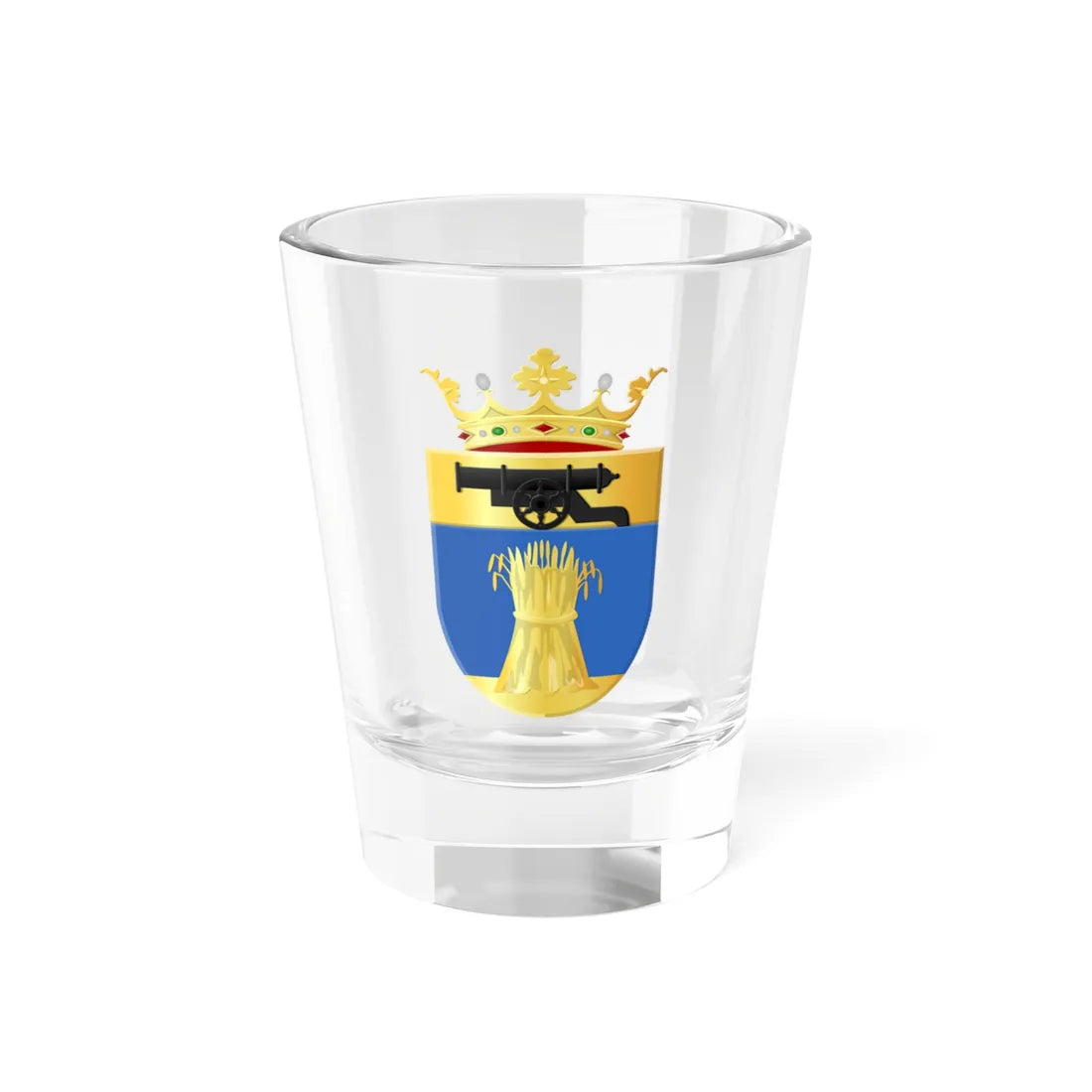 Vlagtwedde wapen (Netherlands) (Coat of Arms) Shot Glass 1.5oz 1.5oz - Go Mug Yourself