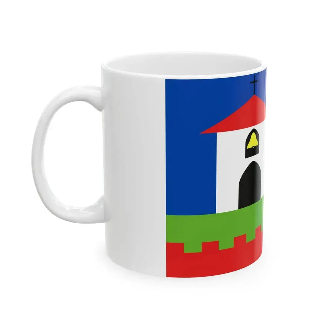Vlajka obce Mutkov (Czech Republic) White Coffee Mug - Go Mug Yourself