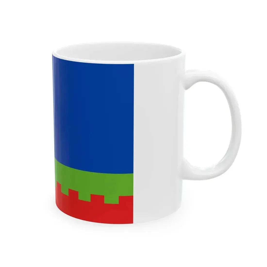 Vlajka obce Mutkov (Czech Republic) White Coffee Mug - Go Mug Yourself
