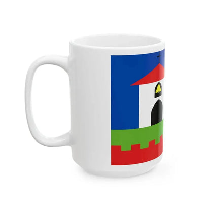 Vlajka obce Mutkov (Czech Republic) White Coffee Mug - Go Mug Yourself