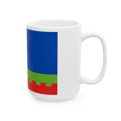 Vlajka obce Mutkov (Czech Republic) White Coffee Mug - Go Mug Yourself