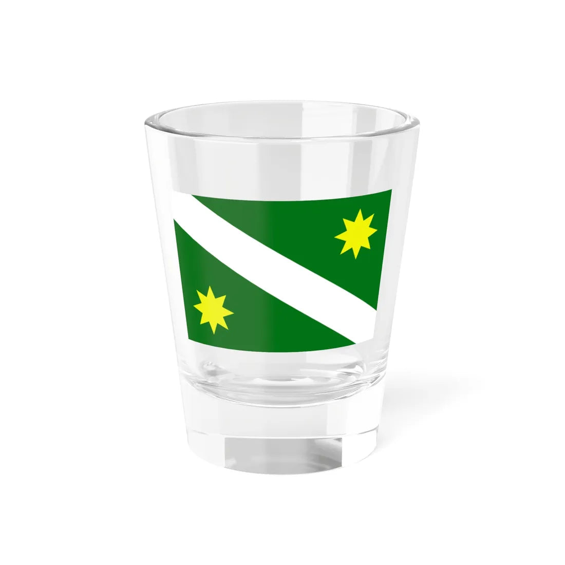 Vlajka obce Radětice u Bechyně (Czech Republic) Shot Glass 1.5oz 1.5oz - Go Mug Yourself