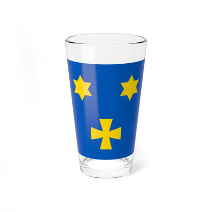Vlasivka Kirovohrad Oblast flag (Ukraine) Pint Glass 16oz 16oz - Go Mug Yourself