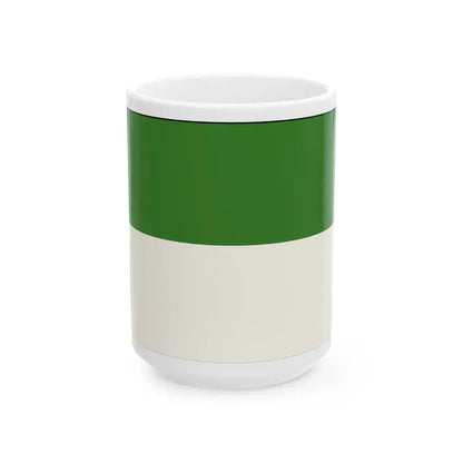 Vlieland flag (Netherlands) White Coffee Mug 15oz - Go Mug Yourself