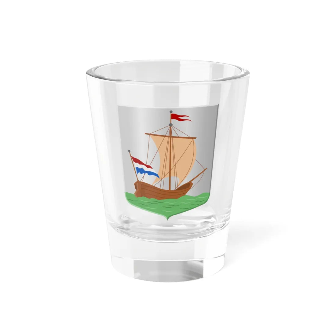 Vlieland wapen (Netherlands) (Coat of Arms) Shot Glass 1.5oz 1.5oz - Go Mug Yourself