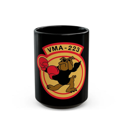 VMA 223 (USMC) Black Coffee Mug-15oz-Go Mug Yourself