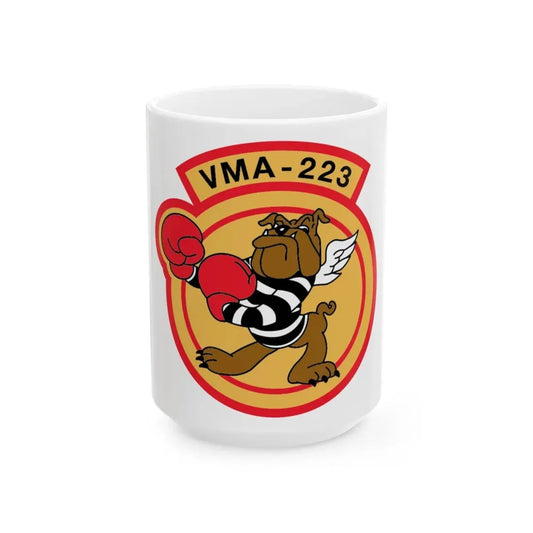 VMA 223 (USMC) White Coffee Mug 15oz - Go Mug Yourself