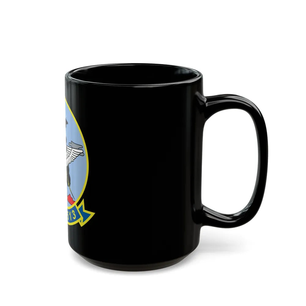 VMA 513 (USMC) Black Coffee Mug-Go Mug Yourself