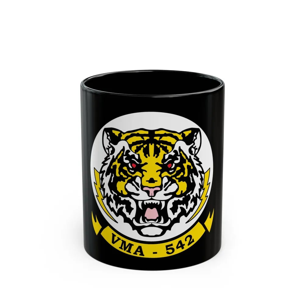 VMA 542 Tigers (USMC) Black Coffee Mug-11oz-Go Mug Yourself